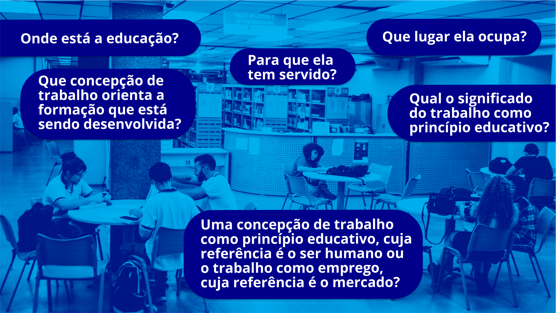 Onde está a educação?