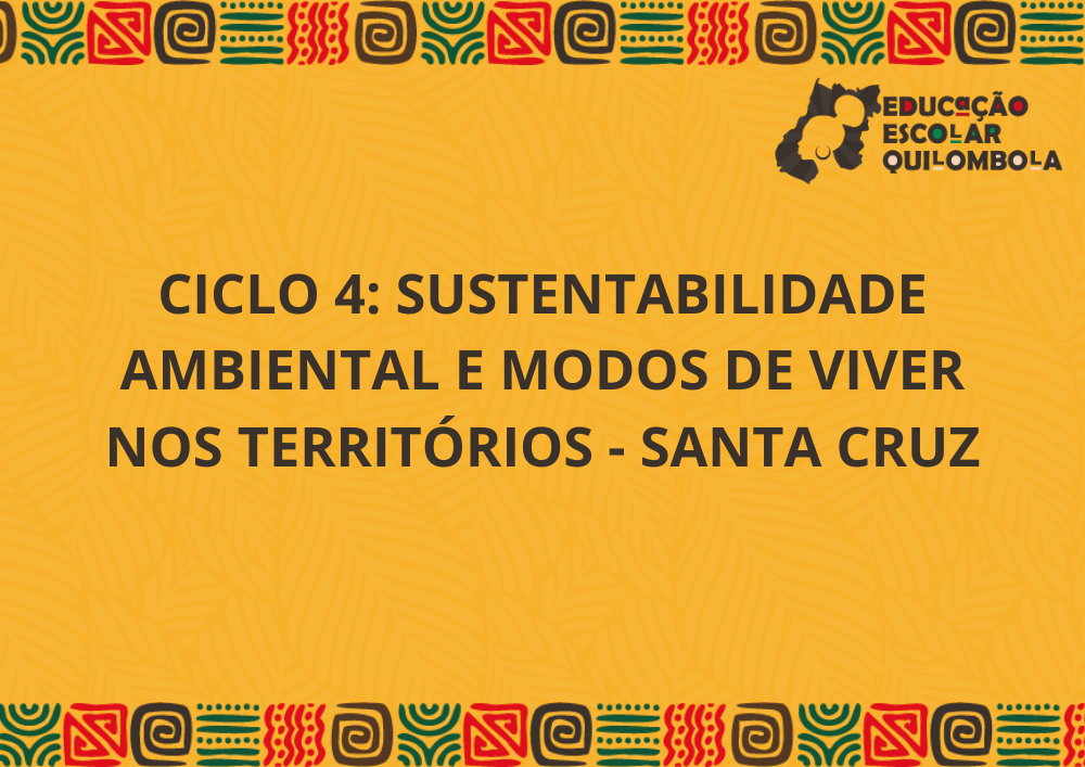 025943 - Sustentabilidade ambiental e modos de viver nos territórios - 2025/2:Aperfeiçoamento em educação escolar quilombola: formação de gestores e docentes para educação das relações étnico-raciais no âmbito das comunidades quilombolas de Goiás [PROEX 