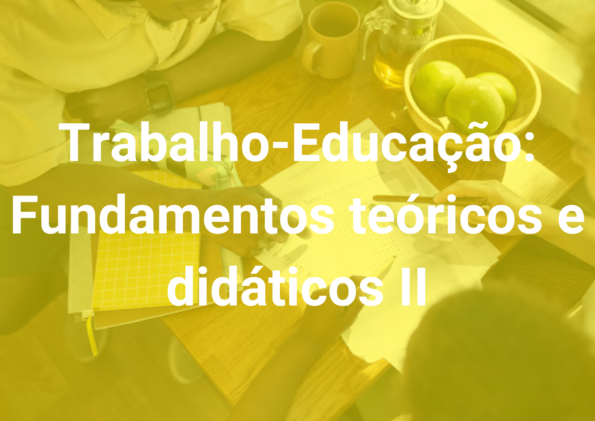 025959 - Trabalho - Educação : fundamentos Teoricos e Didáticos II - 2025/2:Curso de Pós Graduação lato sensu em Educação a Distância na Educação Profissional e Tecnológica - EPT-EaD, Especialização, 1º Período, Matriz 545, Turno EAD (2025)