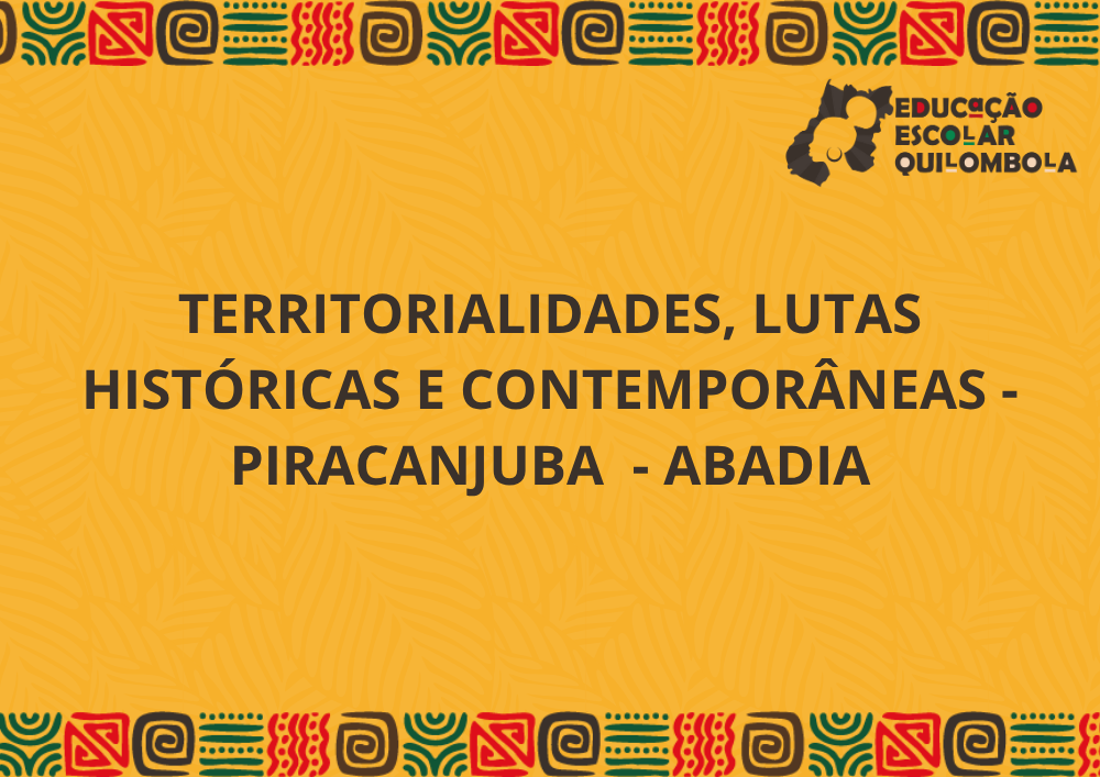 025967 - Territorialidades quilombolas e lutas sociais - 2025/2:Aperfeiçoamento em educação escolar quilombola: formação de gestores e docentes para educação das relações étnico-raciais no âmbito das comunidades quilombolas de Goiás [PROEX - EEQ - URUTAÍ