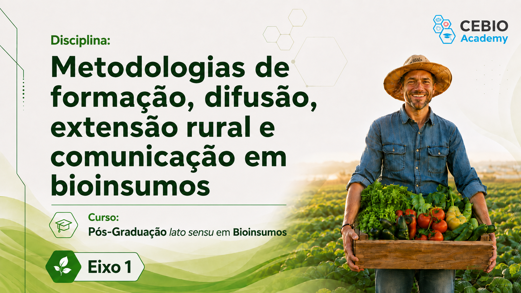 Metodologias de formação, difusão, extensão rural e comunicação em bioinsumos